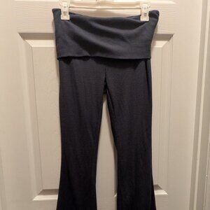 Grey Foldover Yoga Pants